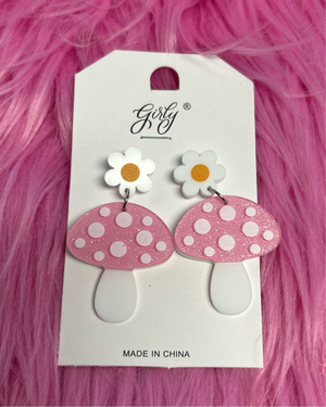 Open image in slideshow, Mushroom Earrings
